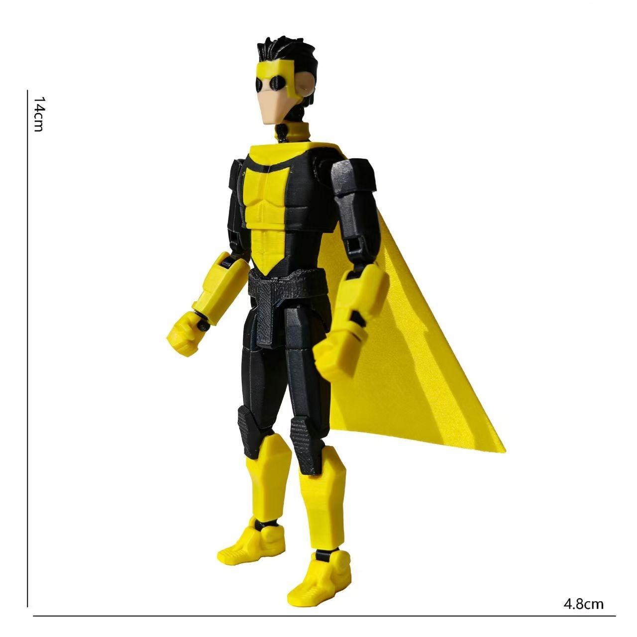 

3D Printed Invincible Boy Invincible Mark Titan13 T13 Dummy13 Multi-Jointed Movable Action Figure Desktop Ornament (As shown-25572)-