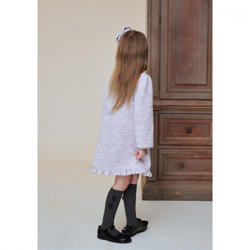 The Coffee Bean   Tea Leaf Violet Tweed Dress Ba14op01vi