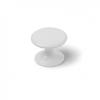 Boutons De Meuble Rond Zamak Peint - Lot De 4 - Blanc - H.27 X L.33 X P.33 Mm