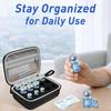 15 Slots Insulin Vial Storage Case 1-10ML Shockproof Insulin Bottle Protector Large Capacity Zippers Closure Insulin Organizer