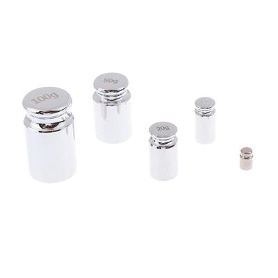 Elektronik Terazi Öğretim Aracı Ev Aleti 2G/10G/20G/50G/100G Gram Ölçeği Ağırlıklar Krom Kaplama Hassas Kalibrasyon