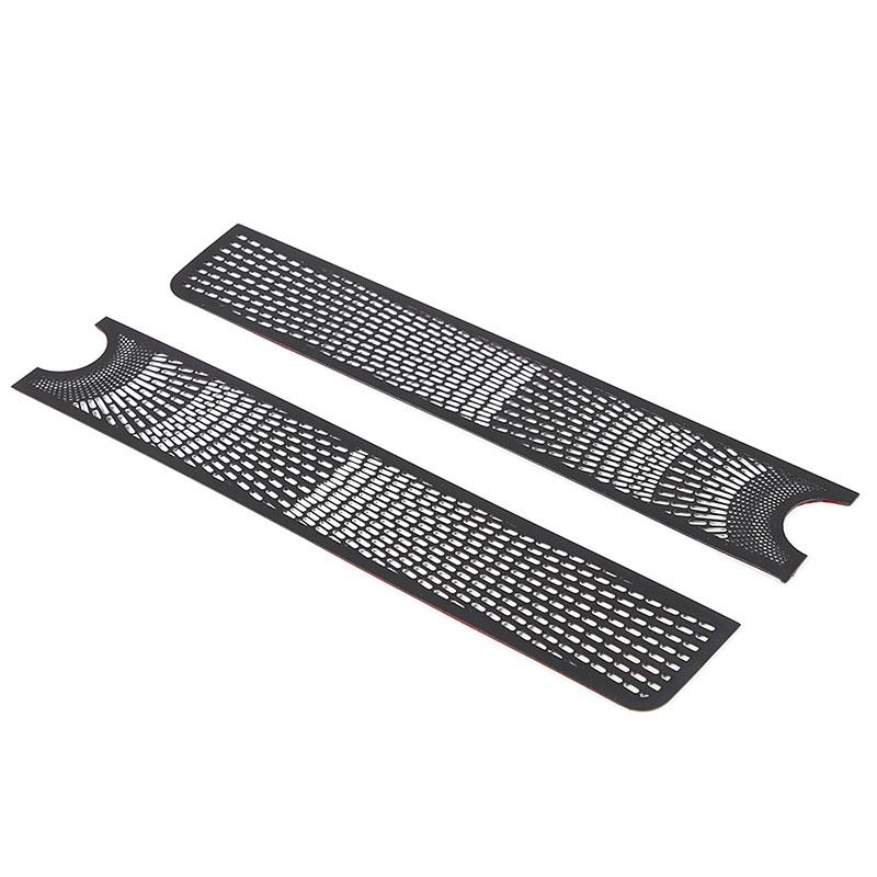 

For INEOS Grenadier 2020-2026 Stainless Steel Black Car Instrument Panel Air Outlet Anti blocking Mesh Cover Car Accessories чёрный