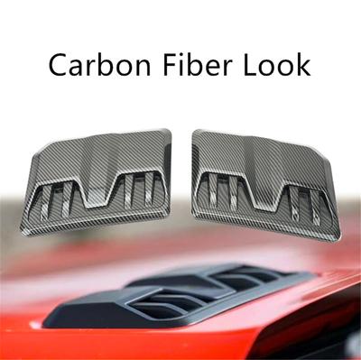 2pcs Universal Car Exterior Hood Vent Scoop Cover Air Intake Grille Inlet Trim