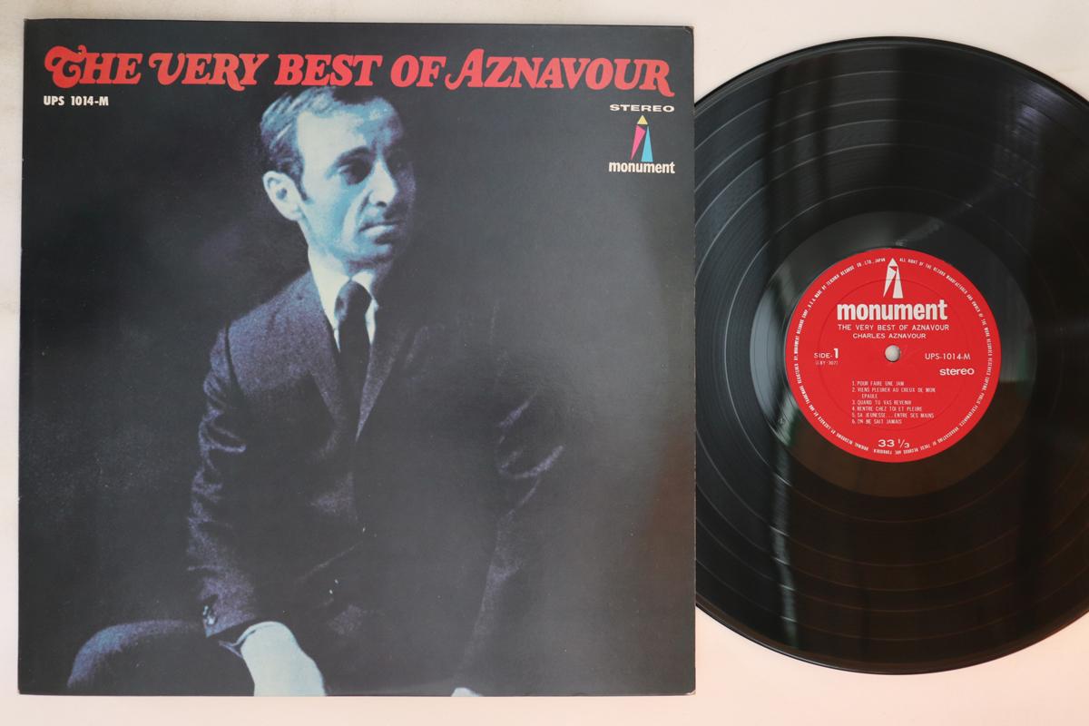 

LP Record CHARLES AZNAVOUR Very Best Of Aznavour UPS1014M MONUMENT Japan Pop Used