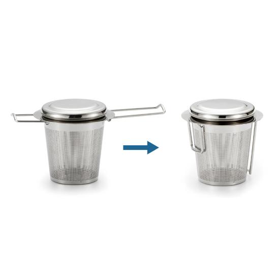 Tea Infuser with Handle Fine Mesh Reusable Anti-rust Household Tea Shop Handheld Tea Leaf  Strainer for Kitchen