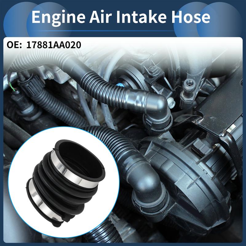 X Autohaux Engine Air Intake Hose for Toyota Sienna Air Intake Duct No.17881AA020 Rubber
