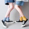 Velvet Socks for Girls, New Summer Style, Thin Ice Silk Socks, Solid Color Mid-calf Socks, Dopamine Socks
