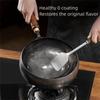 Healthy Hand Forging Cast Iron Pot NonStick with Wooden Lid Frying Pan Uncoated Big Belly Pot Skillet Induction Cooker Gas
