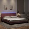 Vidaxl Rama Łóżka Z Led, Różowa, 180X200 Cm, Aksamitna