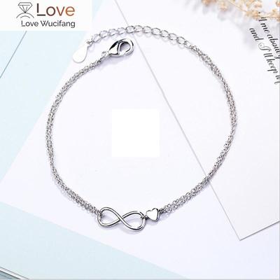 Bracelets 925 Sterling Silver Cross Heart Shape Bracelets for Women Elegant Bangles & Bracelet Party Fashion Jewelry