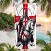 Cross Templars Knight Fashion Beach Towel: Ideal for Summer Adventures Soft, Absorbent and Quick Drying Suitable for Swimming and Bathing