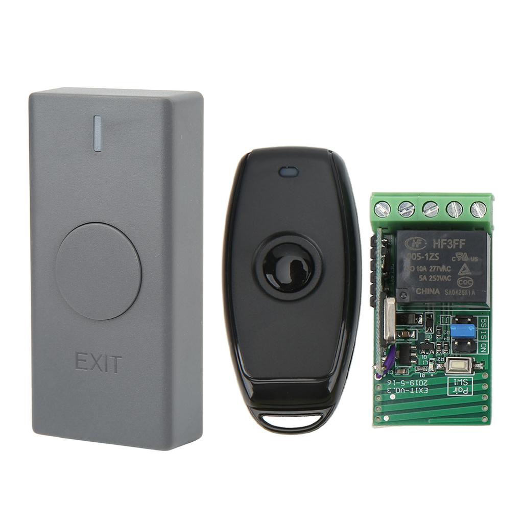 Wireless Access Control System with Door Exit Button Controller Remote Control DC 12V for Entrance