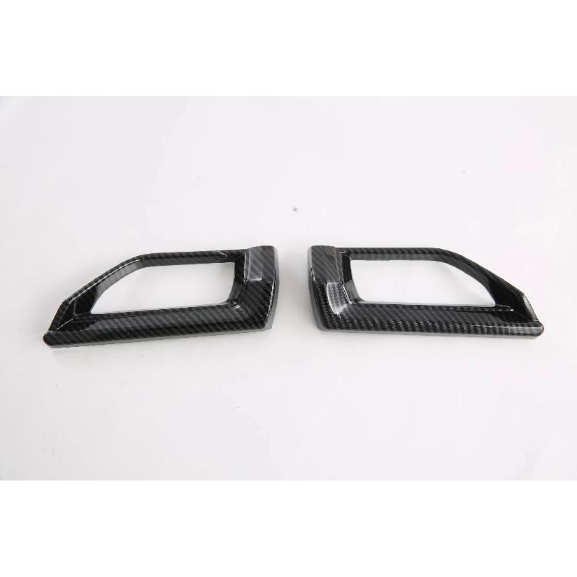 

For Toyota VELOZ ABS Carbon Fiber Front Center Dashboard AC Air Outlet Vent Frame Cover Trims Car Styling Accessories Side 2pcs