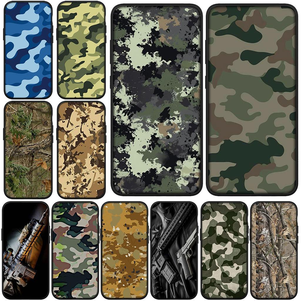 Cover Camo Militärmuster Armee Tarnung für Samsung Galaxy S22 S21 S20 Fe Ultra S9 Plus + A13 A22 M21 M31 M55 M15 Handyhülle