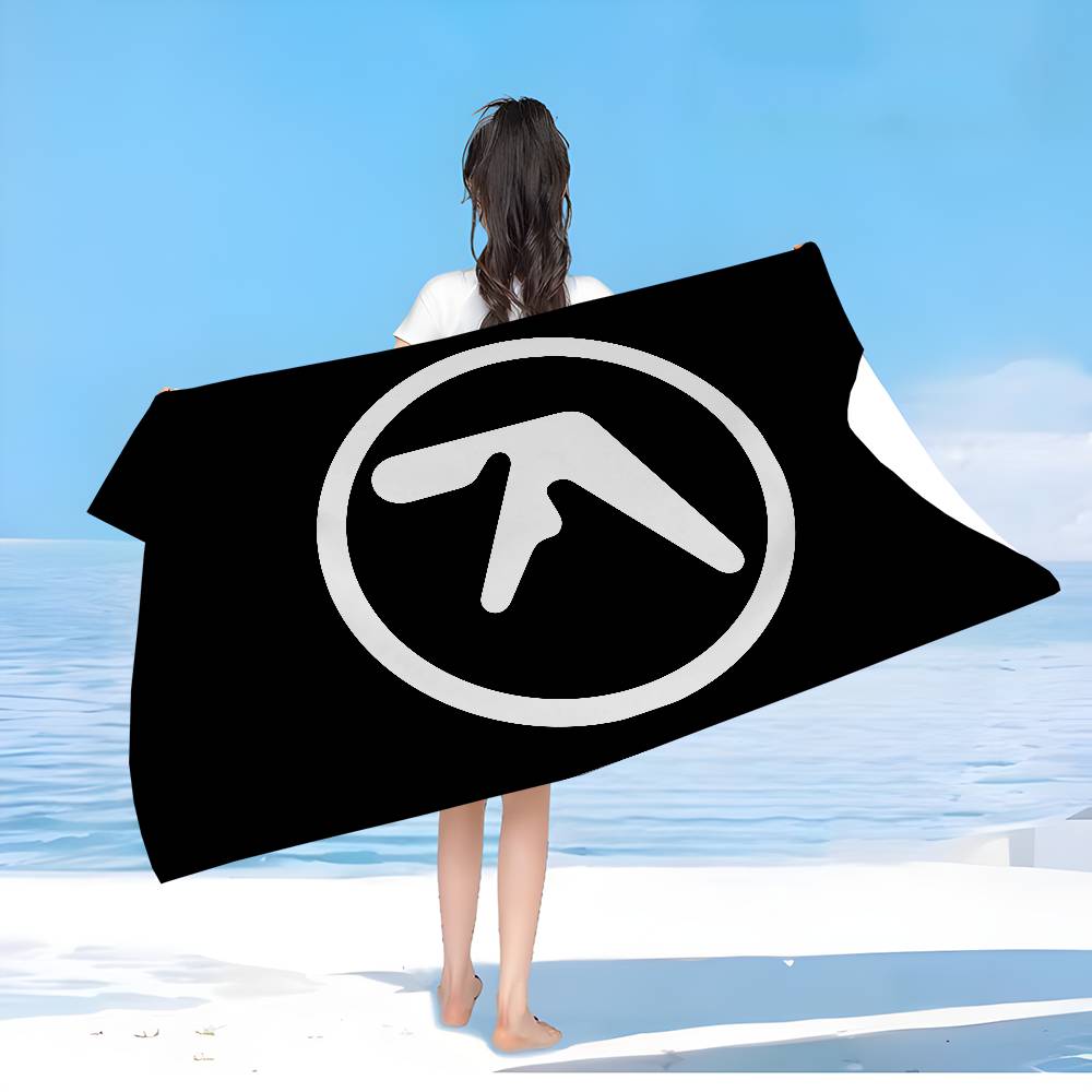 A-Aphex Twin Microfiber Printed Beach Towel Mountain Climbing Yoga Beach Swimming Running Absorbent Soft Towel