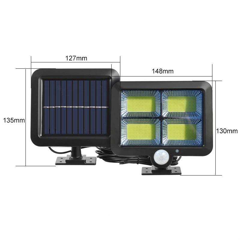 100 COB Waterproof Waterproof IP65 Super Bright Solar Motion Sensor Light Wall Lamp Garden Outdoor High-brightness Lights Garage Light