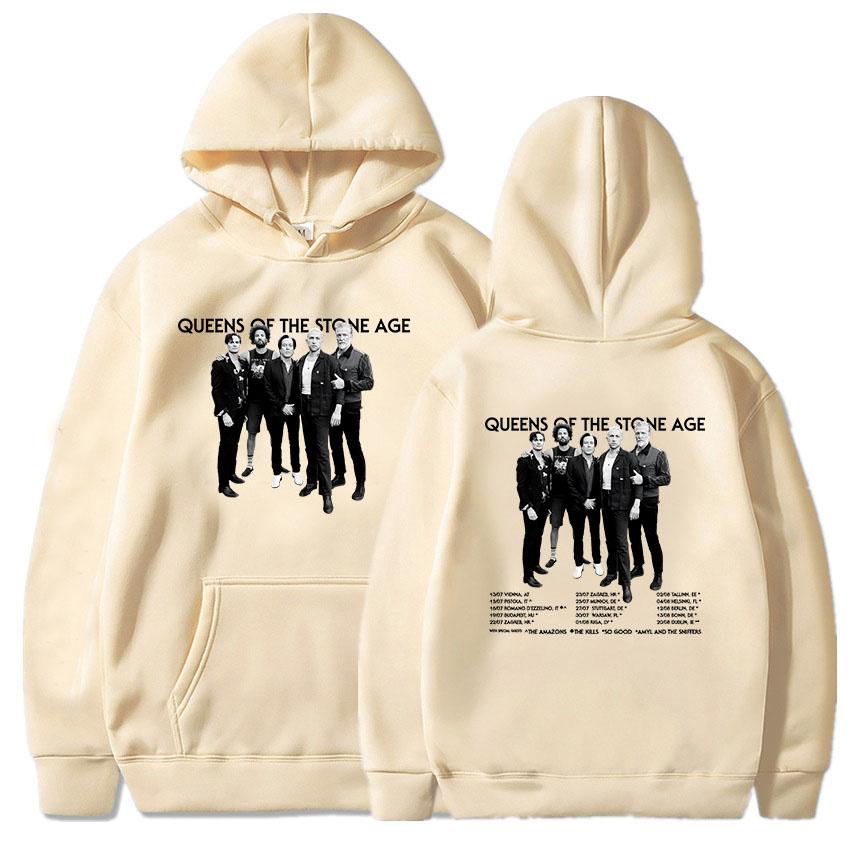 Mikiny The Catacombs Tour 2025 QUEENS OF THE STONE AGE QOTSA Kapely Mikiny Fleecové Volné Mikiny s Kapucí Pánské Oblečení Unisex