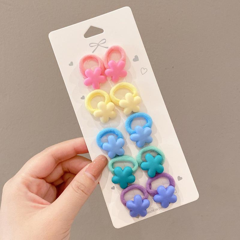 10-30PCS/Set, Cute Cartoon Animals, Hair Bands, Girls, Elastic Rubber Band, Headwear, Hair Accessories