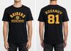 Heated Rivalry Inspired Boston Raiders Ilya Rozanov #81 Front And Back Print Tee
