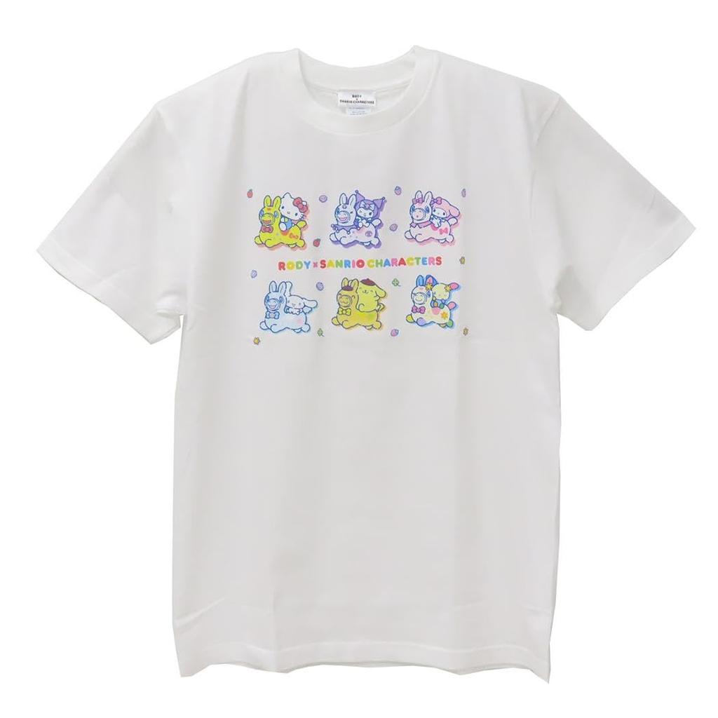 RODY x Sanrio Characters Jízda na koni Bílé Tričko Velikost L