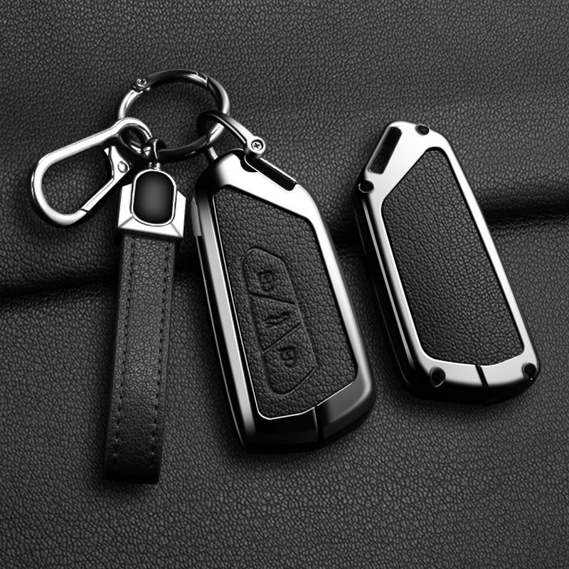 Alloy Car Key Case Cover For VW Volkseagen Golf 8 MK8 ID.3 ID.4 Cupra Skoda Octavia A8 SEAT Leon MK4 2020 2021 Formentor Tarraco