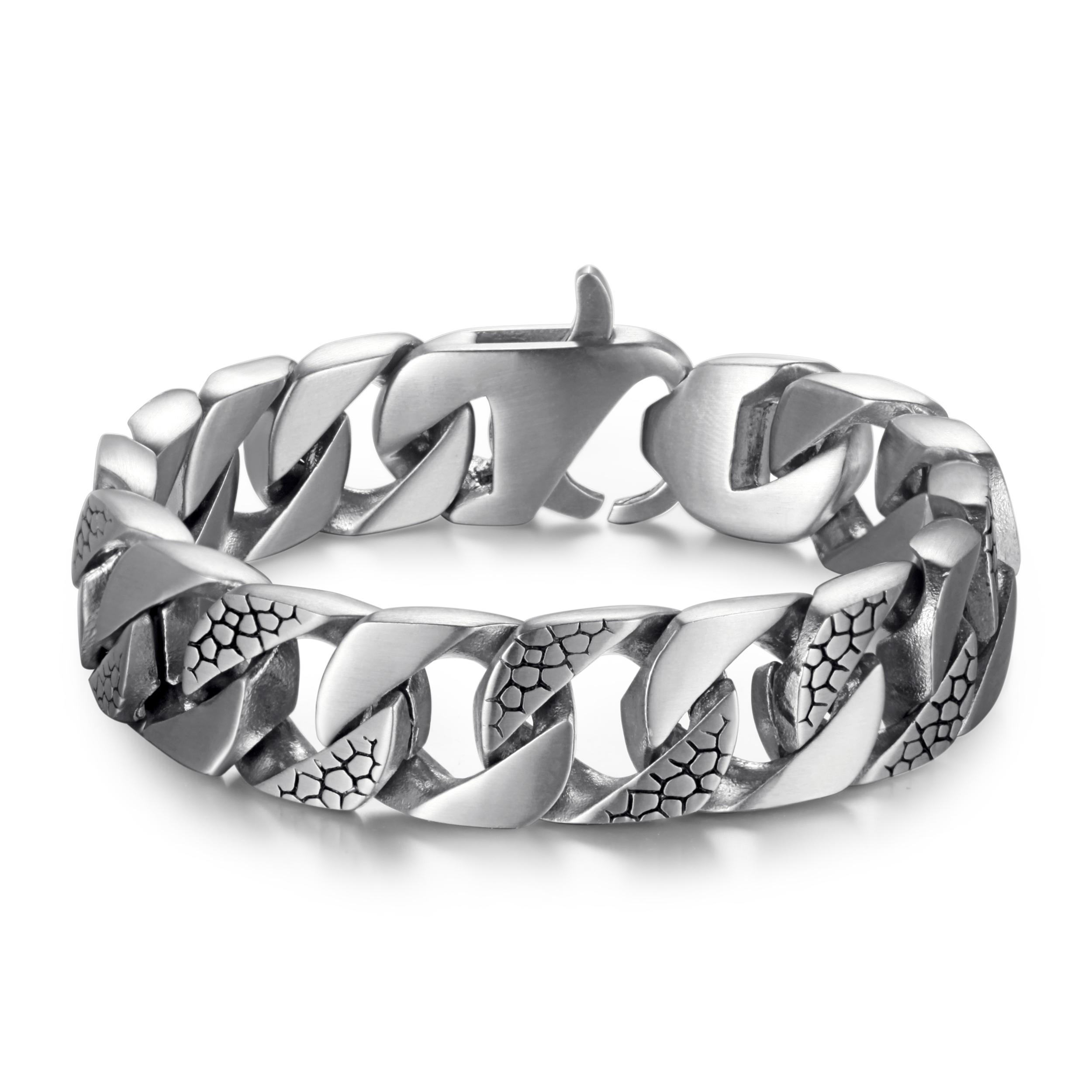 

БРАСЛЕТ РЕПТИЛИЯ браслет из нержавеющей стали со структурой в виде рептилии и застежкой-лобстером