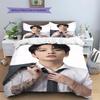 Jeon Jeongguk Pattern Bedding,Quilt Set Quilt Cover Pillowcase Home Birthday Gift(1 * Duvet Cover + 2 * Pillowcase, Without Core)