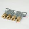 Distribuitor Piston Valvă Manifold Bloc din Aluminiu cu 2/3/4/5/6 Căi Intrare M10x1 Ieșire M8x1 Ulei Lubrifiant pentru sistem de lubrifiere centralizată