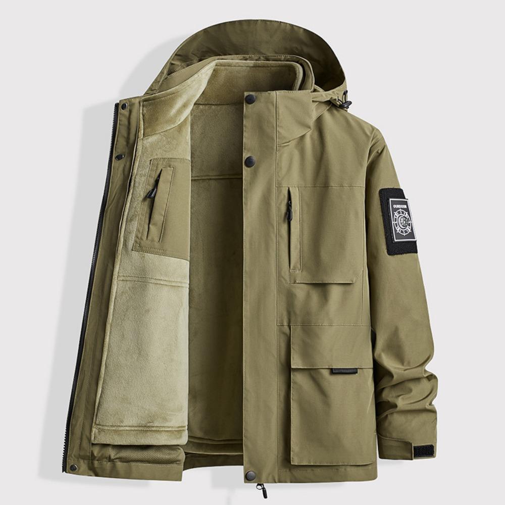 

2026 New Winter Self Defense Anti Stab Anti Hack Men Safety Jacket Hooded Full Body Protection Cutting Outdoor Tactical Clothing M хаки