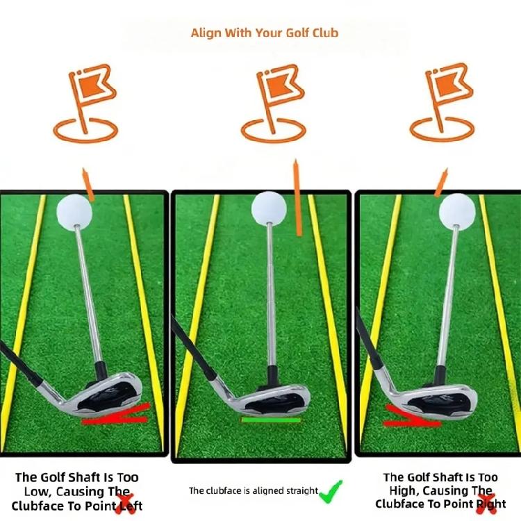 Durability Golf Swing Assistant Tool Magnetic Golf Cutter Direction Indicator Portable Golf Chipping Trainer