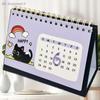 2026 Year Of The Horse Mini Calendars Creative Desk Portable Travel Calendars Cute Cat Pattern Calendar Desktop Decor Ornaments