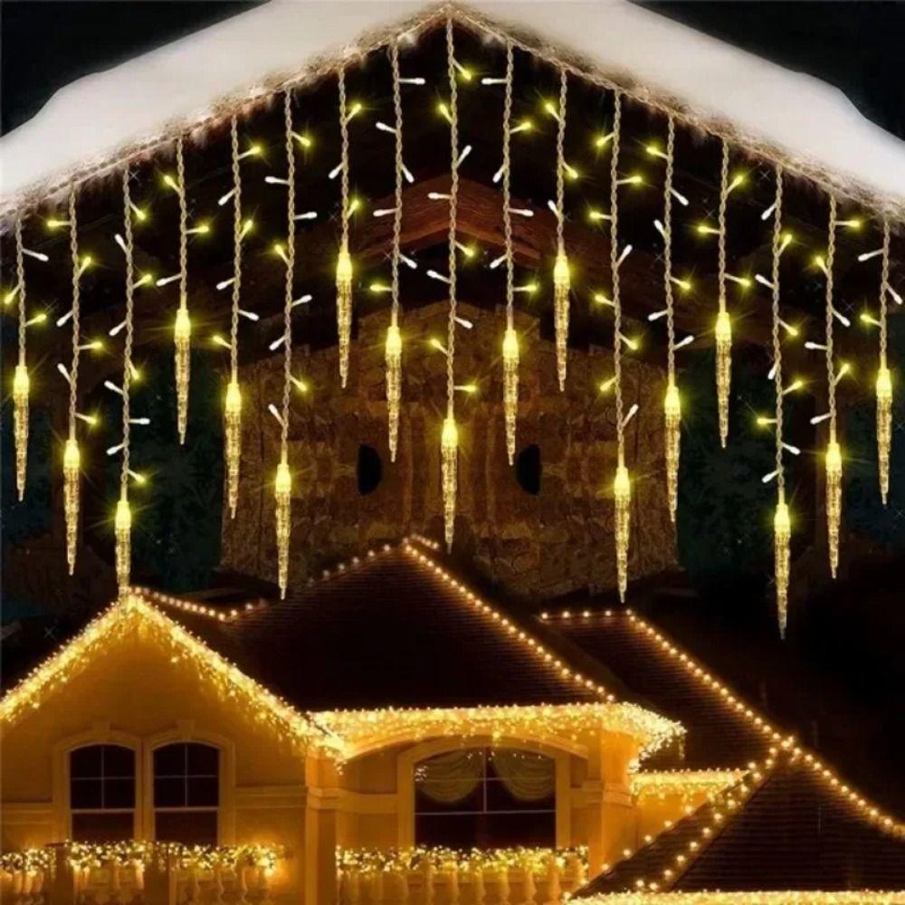 Plastic Fairy String Lights Multicolor White Curtain Lamp Colorful Party Lights  Home Decor