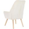 Fauteuil - DKD HOME DECOR - Crème - Bois Et Polyester - 1 Place - Style Contemporain