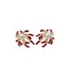 Zhuji Freshwater Pearl Stud Earrings - Autumn/Winter Fireworks Blooming Design for Women