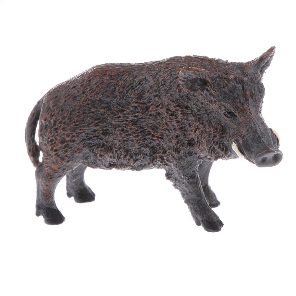 Wildschwein Spielzeug Figuren Realistisches Wildschwein Modell Spielzeug Pädagogische und Sammler Spielzeuge für Tierliebhaber und Geburtstagsgeschenk für Kinder