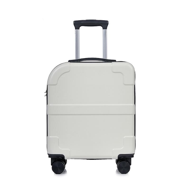 

18-дюймовый чемодан для женщин, небольшой чемодан для перевозки, 20-дюймовый легкий мини-чемодан с паролем, мужской дорожный чемодан с поворотными колесами 18 inches белый