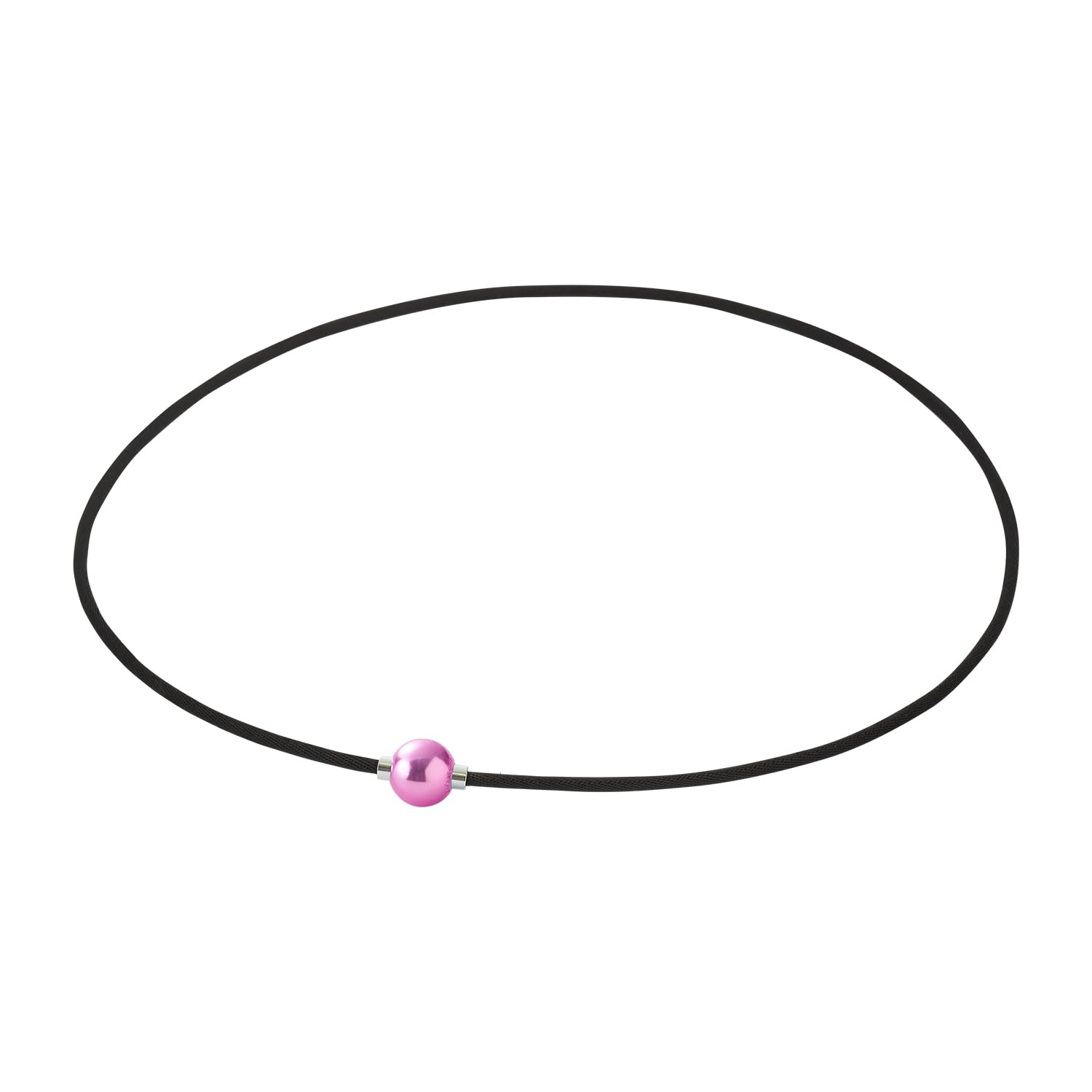 

[Used by Hina Hayata] phiten RAKUWA Necklace EXTREME Mirror Ball (Light) Pink/Silver 40cm