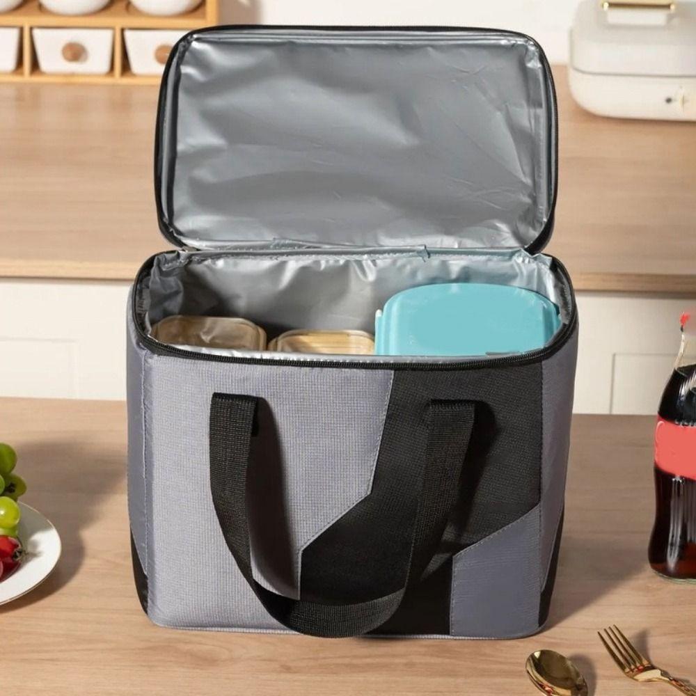 Izolační taška s velkou kapacitou Vodotěsné tašky na uskladnění potravin Přenosná termotaška na jídlo Kancelář