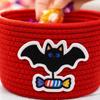 Halloween Handwoven Storage Basket - Decorative for Candy, Treats, and Party Organization