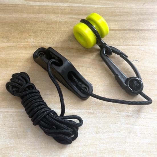 Downrigger Weight Retriever Kit 86-Inch Cord with Snap Cleat Fairlead for Trolling And Deep-Sea Fishing