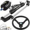 Hydraulic Steering Kit 300HP, Hydraulic Boat Steering Kit Helm Pump, Hydraulic Boat Steering Kit Without Hydraulic Steering Hose for Boat Steering