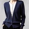 ZOSOUL Elegant Faux Two-Piece V-Neck Knit Top