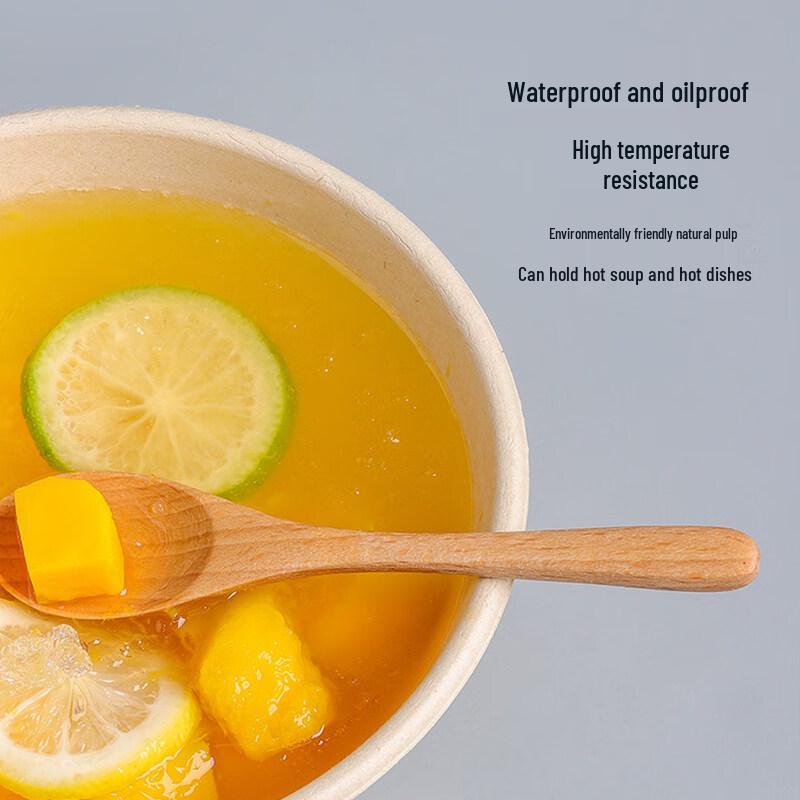 ZISIZ Disposable Food Grade Paper Bowls