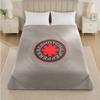 Red Hot Chili Peppers Print Flannel Blanket Cozy Lightweight Plush Throw Blanket For Bed Sofa Household Use