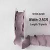 2.5cm Bubble Pleated Ribbon Flower Bouquet & Gift Box Decoration Fishtail Gauze DIY Packaging Ribbon