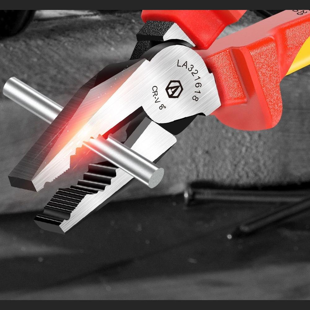 High Voltage Insulated Pliers Electrician Wire Cutters Insulated Pliers 1000V Insulation Cuts Wires Up To 2.0mm