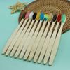 100 Pcs Bamboo Manual Toothbrushes with Soft Nylon Bristles - Gentle On Sensitive Teeth & Gums, Deep Cleaning Oral Care for Daily Use