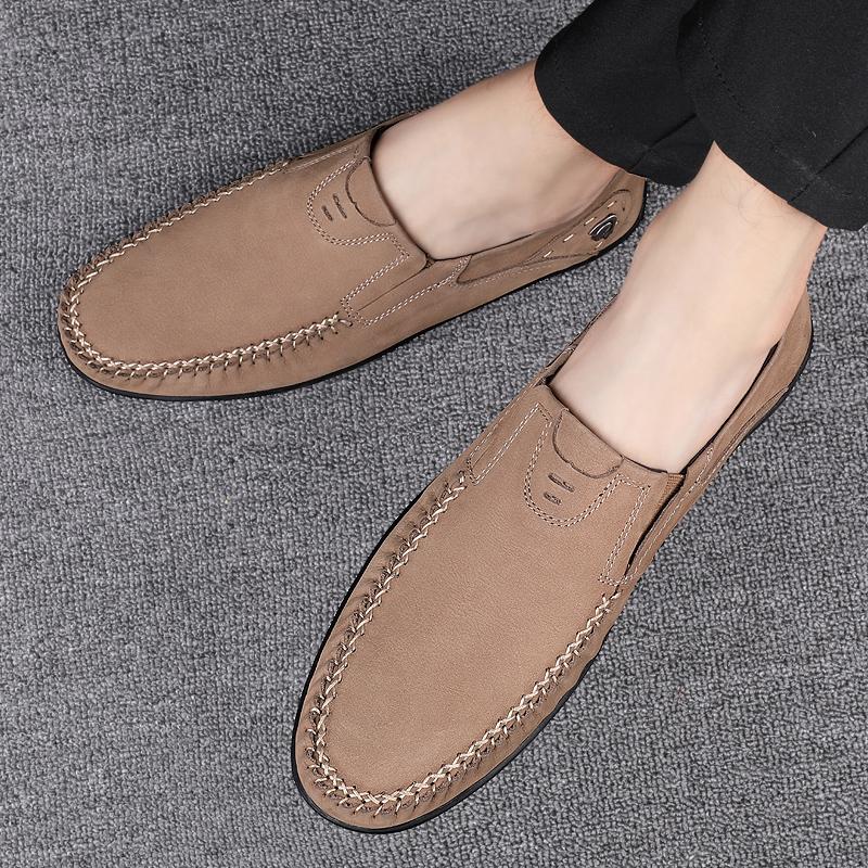 Golden Sapling Elegant Men's Casual Shoes Genuine Leather Loafers Leisure Flats Formal Party Footwear Business Shoes Men