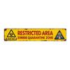 Zombie Themed Halloween Warning Sign 2D Flat Haunted House Decor  For Yard Decor
