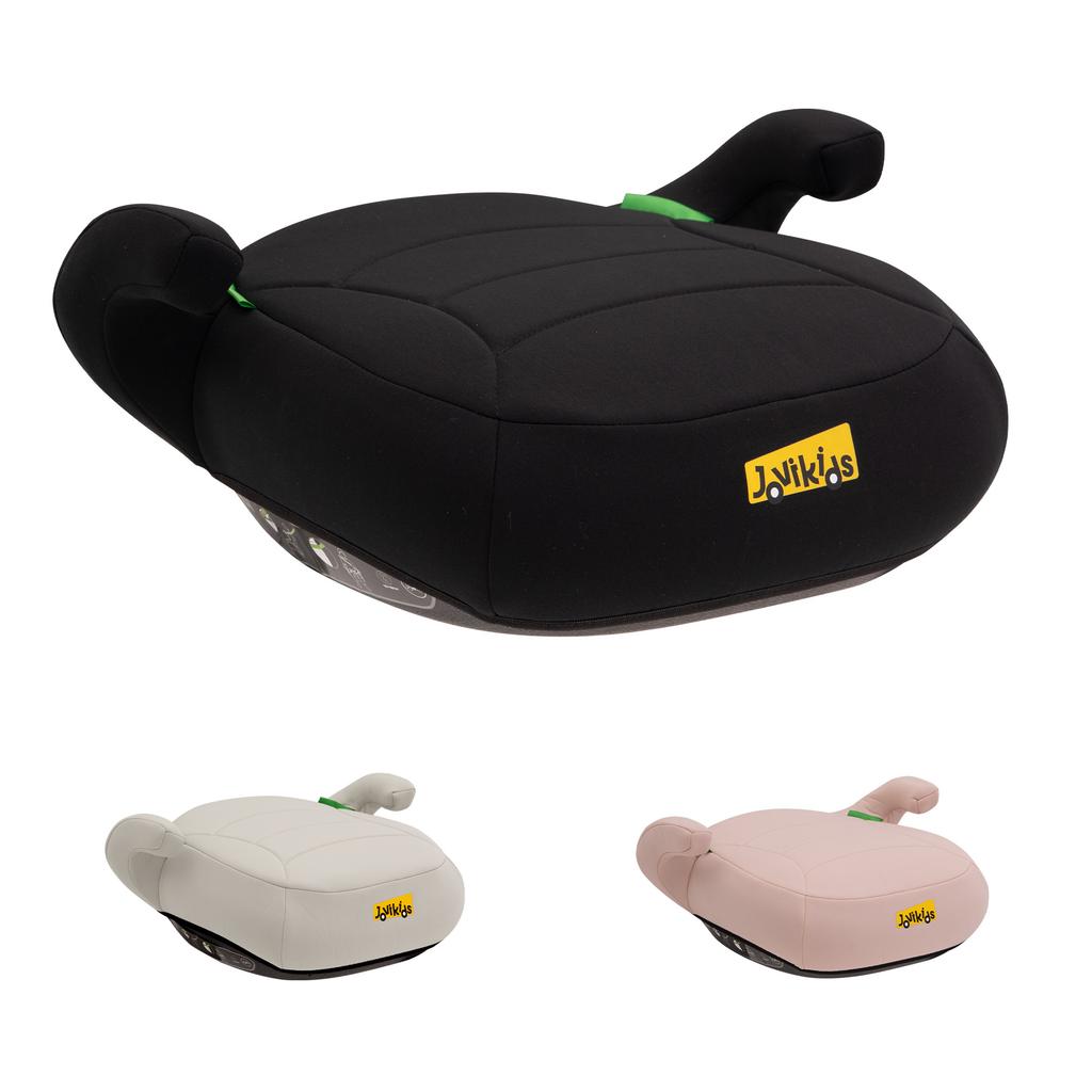 Yoho I-Size Booster Car Seat, E4 R129, 125-150cm, 6-12 Years, Lightweight, Portable (Black)